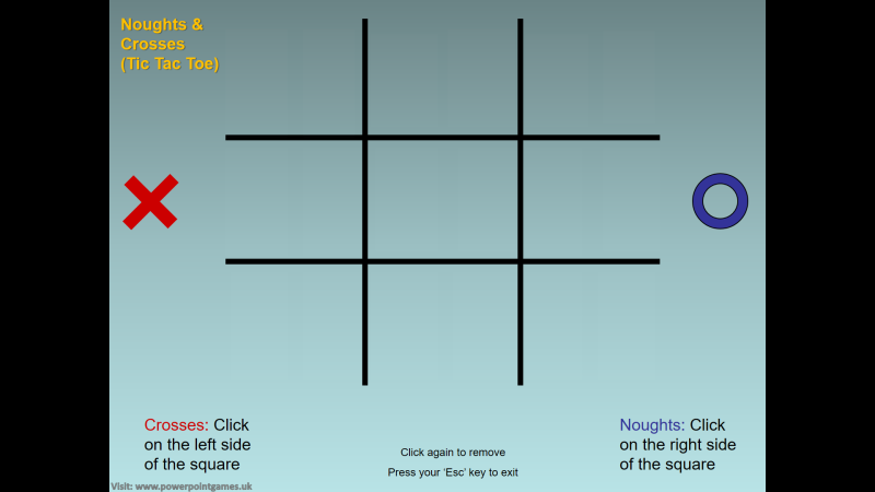 Tic Tac Toe Game Online ® - Play knots and crosses