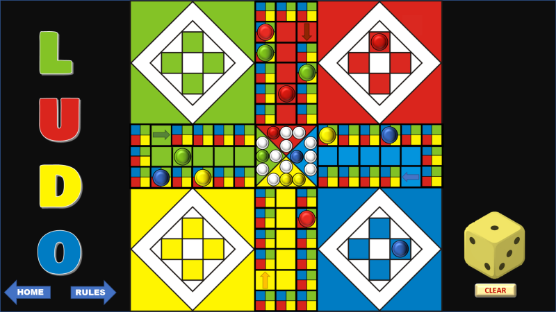 Ludo Digital Board Games for PowerPoint Editable