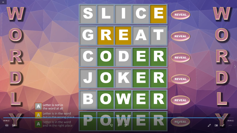 Wordly Wordle Type Game Template Power Point Games